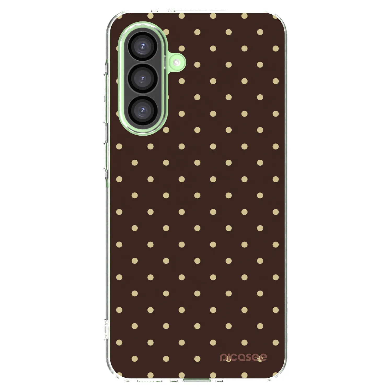 Picasee Samsung Galaxy A26 5G A266B Hülle - Transparentes Silikon - Vanilla Dots & Chocolate
