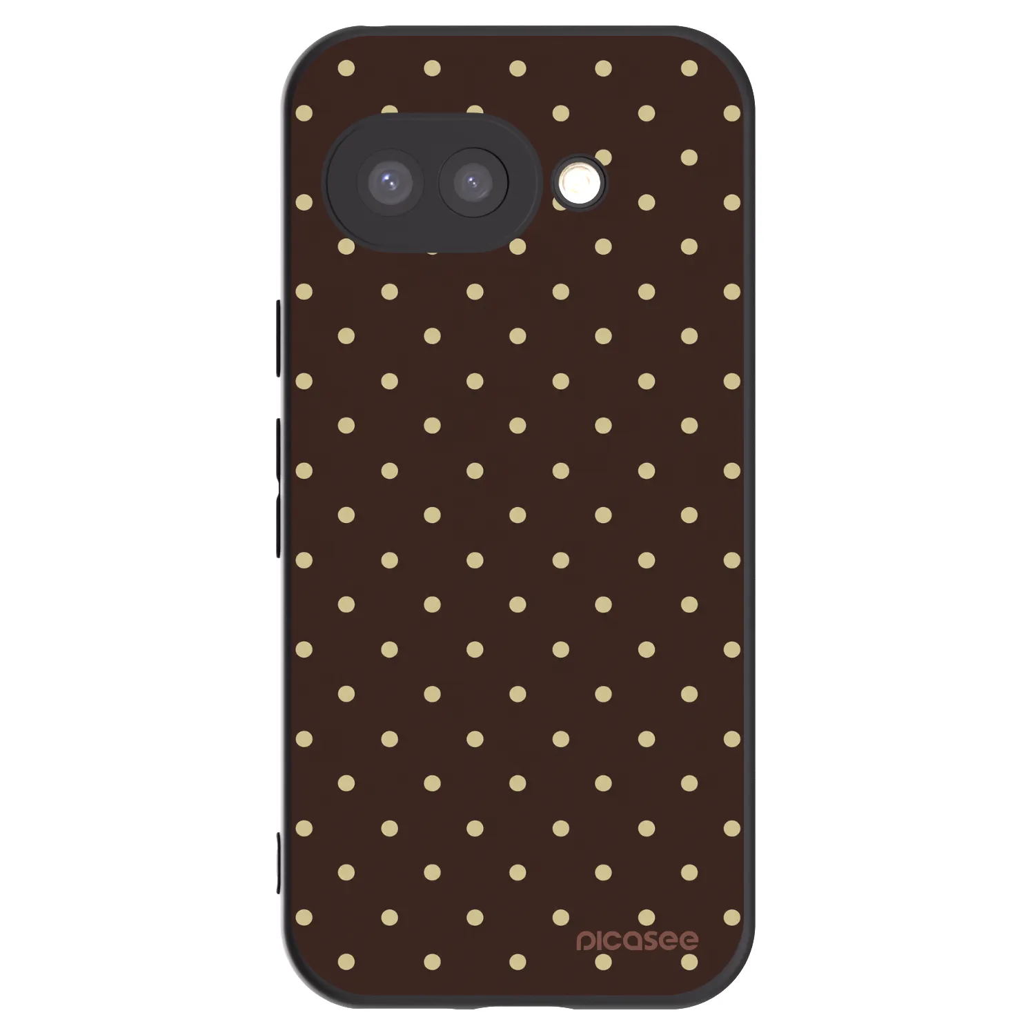 Picasee Google Pixel 9a Hülle - Schwarzes Silikon - Vanilla Dots & Chocolate