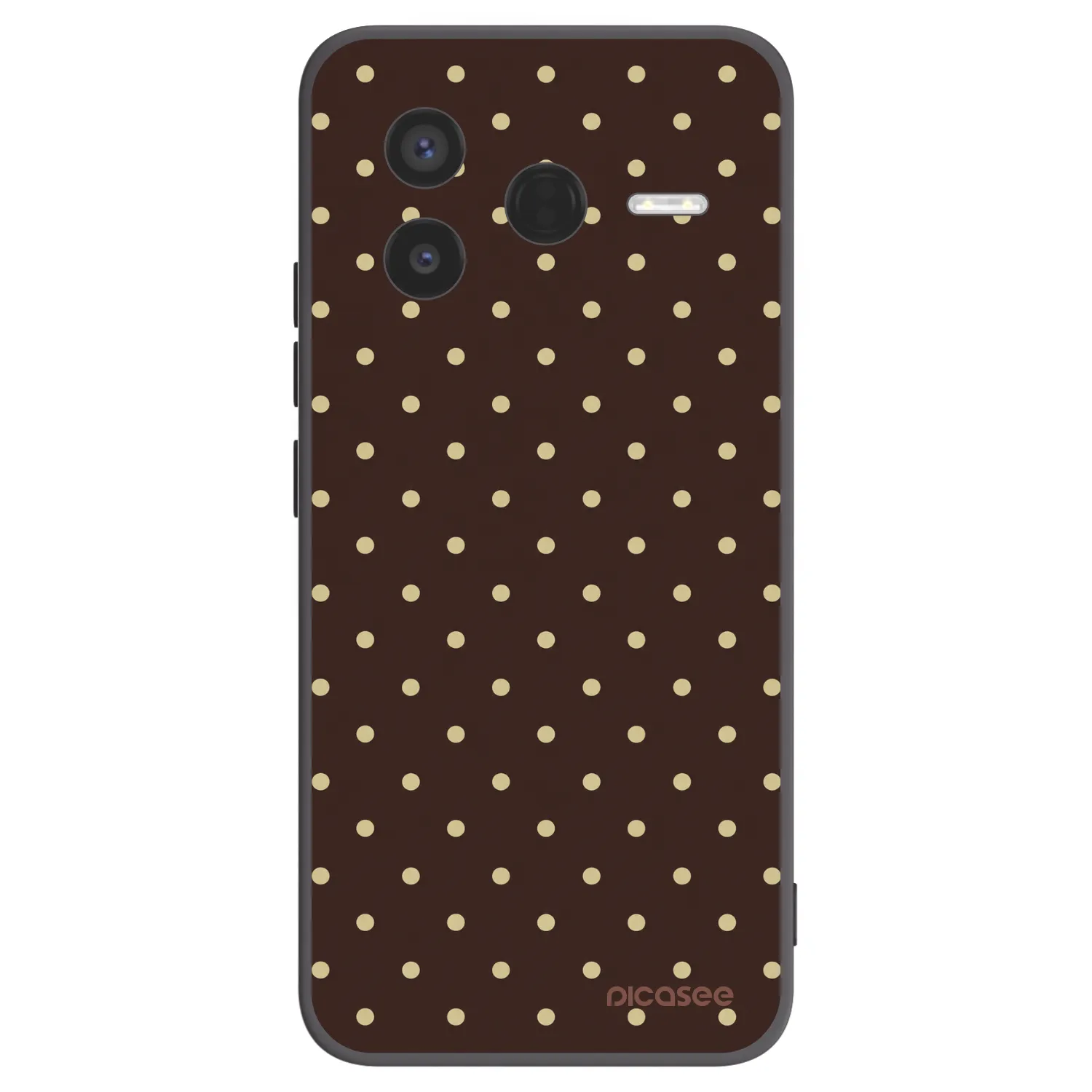 Picasee Xiaomi Poco F7 Pro 5G Hülle - Schwarzes Silikon - Vanilla Dots & Chocolate