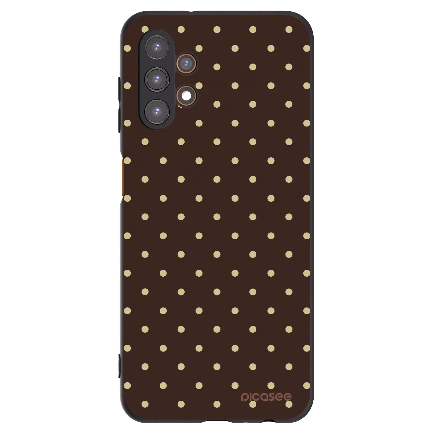 Picasee Samsung Galaxy A13 5G Hülle - Schwarzes Silikon - Vanilla Dots & Chocolate