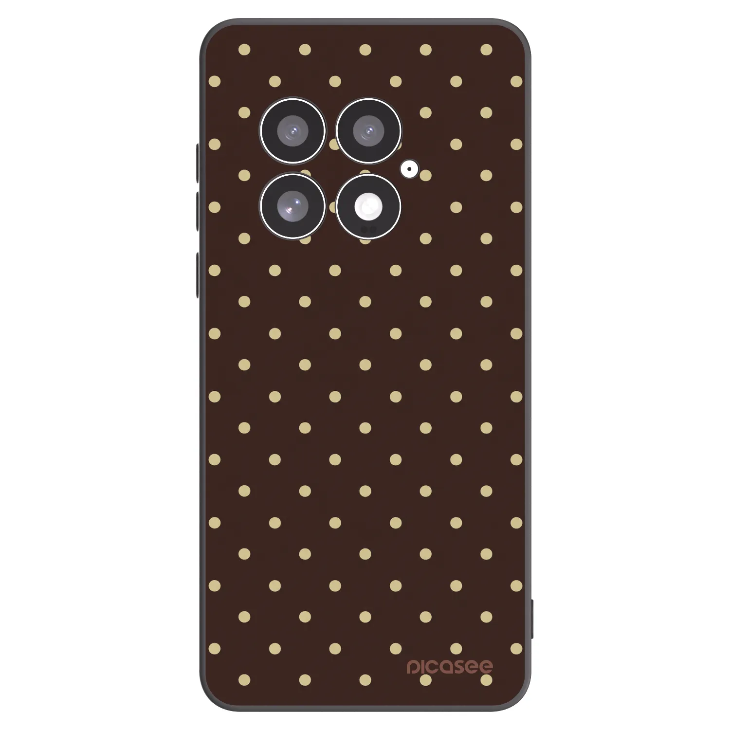 Picasee OnePlus 13 5G Hülle - Schwarzes Silikon - Vanilla Dots & Chocolate