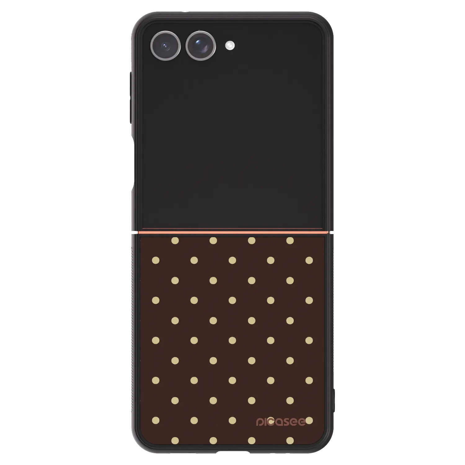 Picasee ULTIMATE CASE für Samsung Galaxy Z Flip7 5G - Vanilla Dots & Chocolate