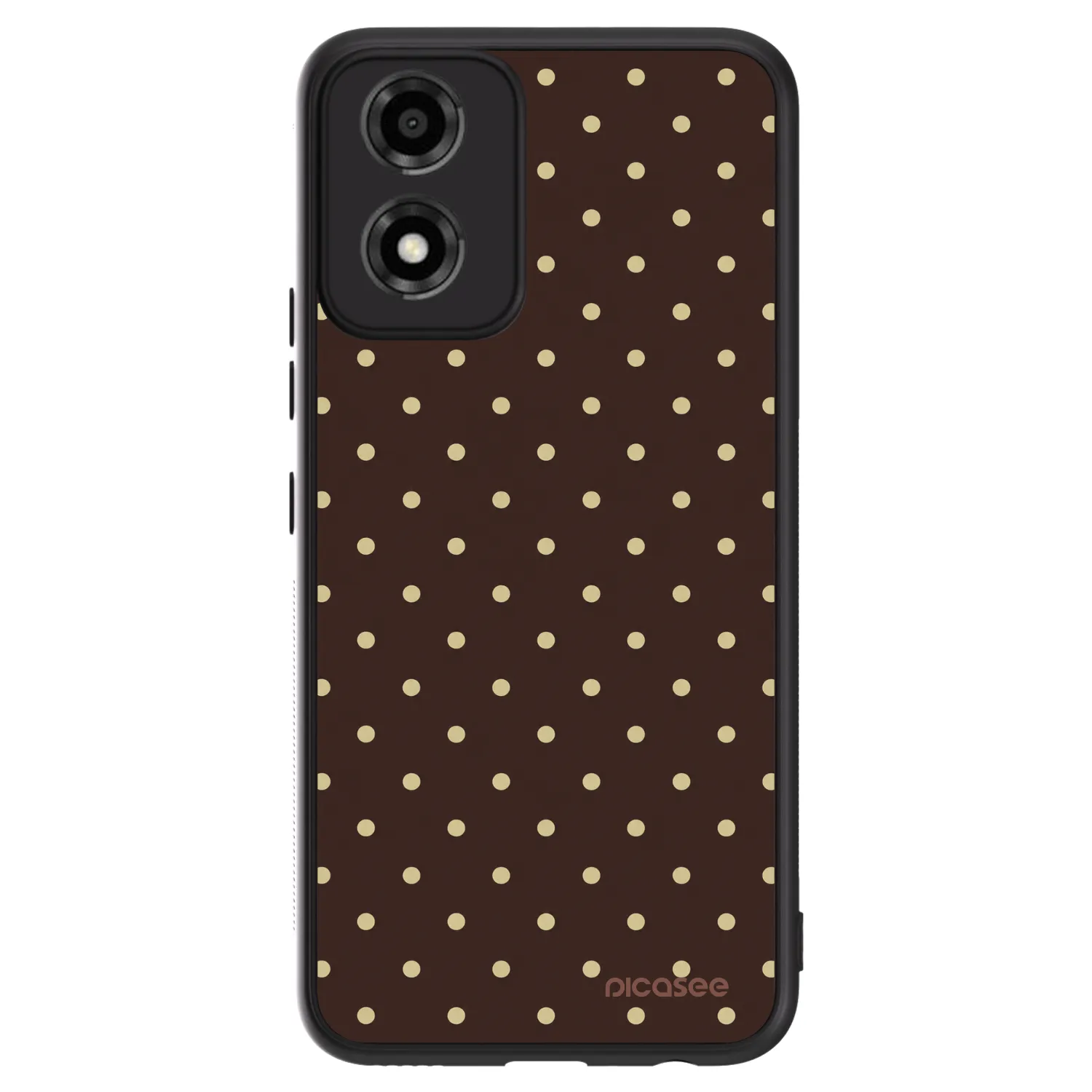 Picasee ULTIMATE CASE für Motorola Moto E14 - Vanilla Dots & Chocolate