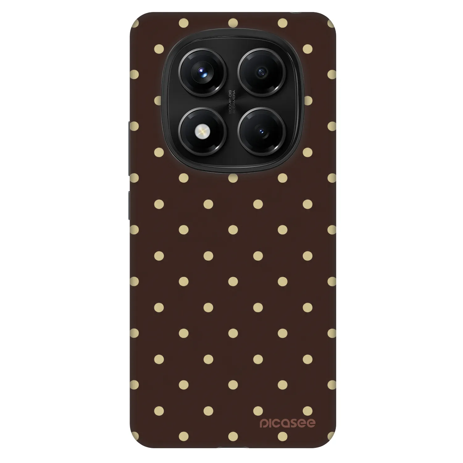 Picasee Fashion Case für Xiaomi Redmi Note 14 Pro 5G - Vanilla Dots & Chocolate