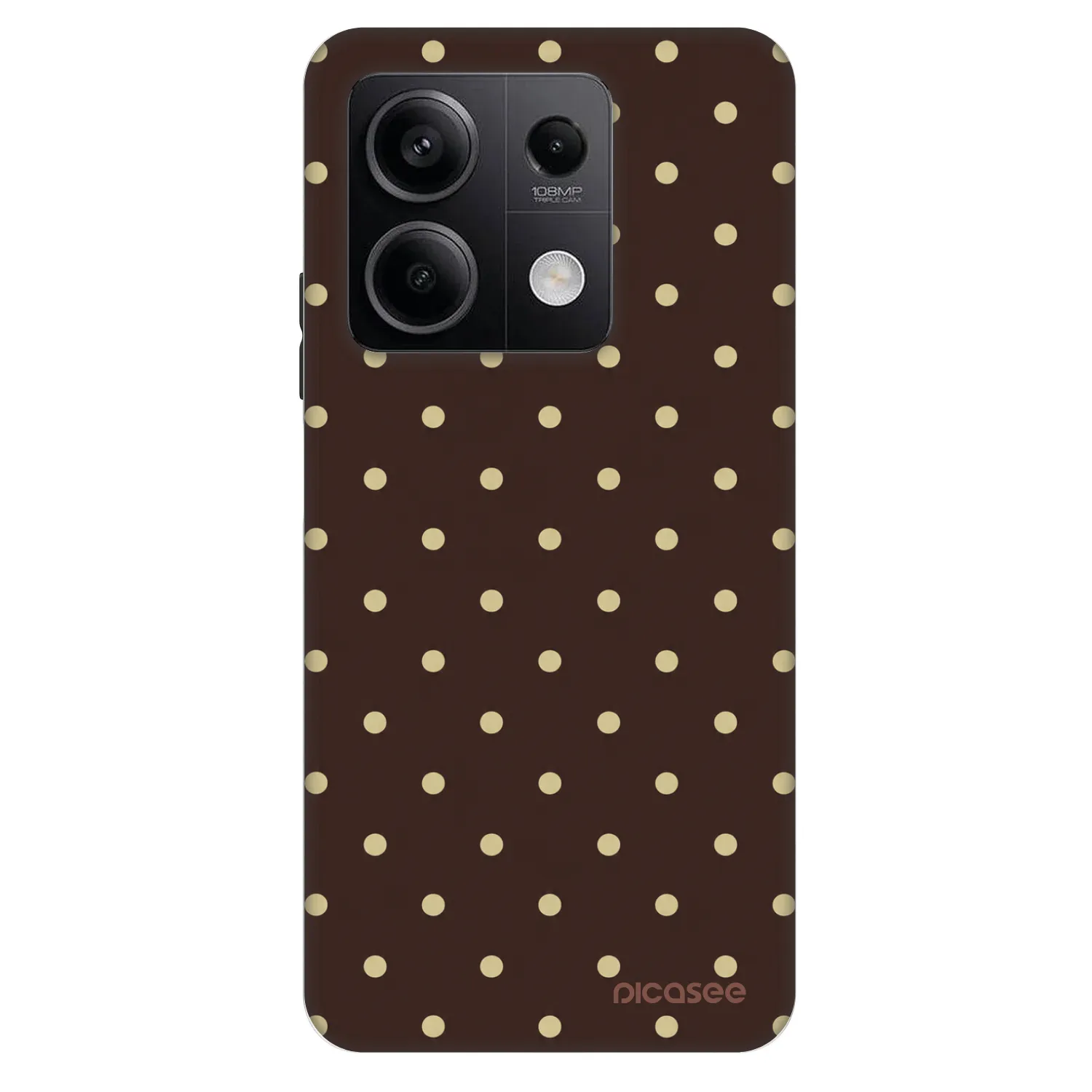 Picasee Fashion Case für Xiaomi Redmi Note 13 5G - Vanilla Dots & Chocolate