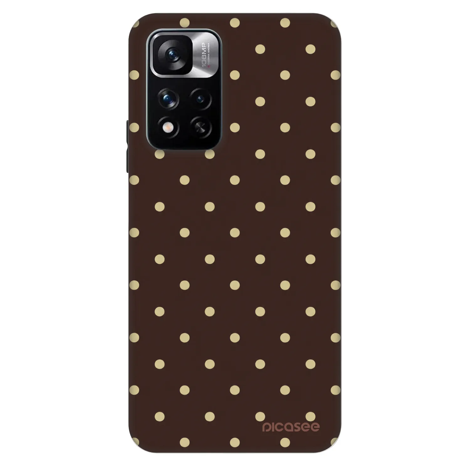 Picasee Fashion Case für Xiaomi Redmi Note 11 Pro - Vanilla Dots & Chocolate