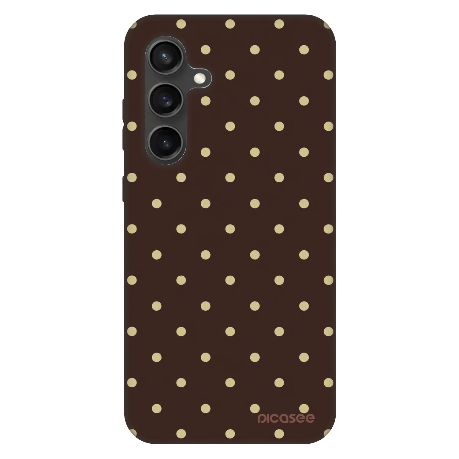 Picasee Fashion Case für Samsung Galaxy S24 FE S721B - Vanilla Dots & Chocolate