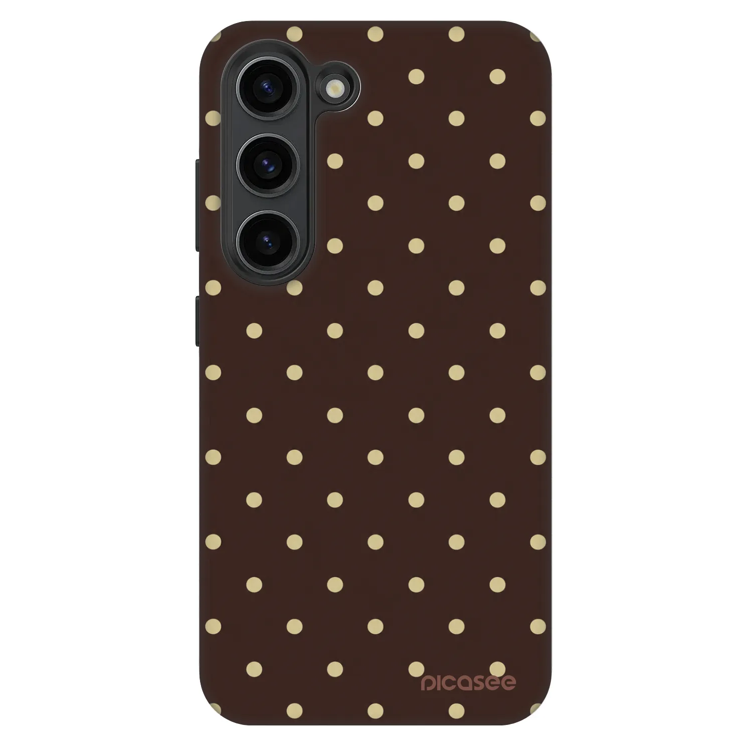 Picasee Fashion Case für Samsung Galaxy S23+ 5G - Vanilla Dots & Chocolate