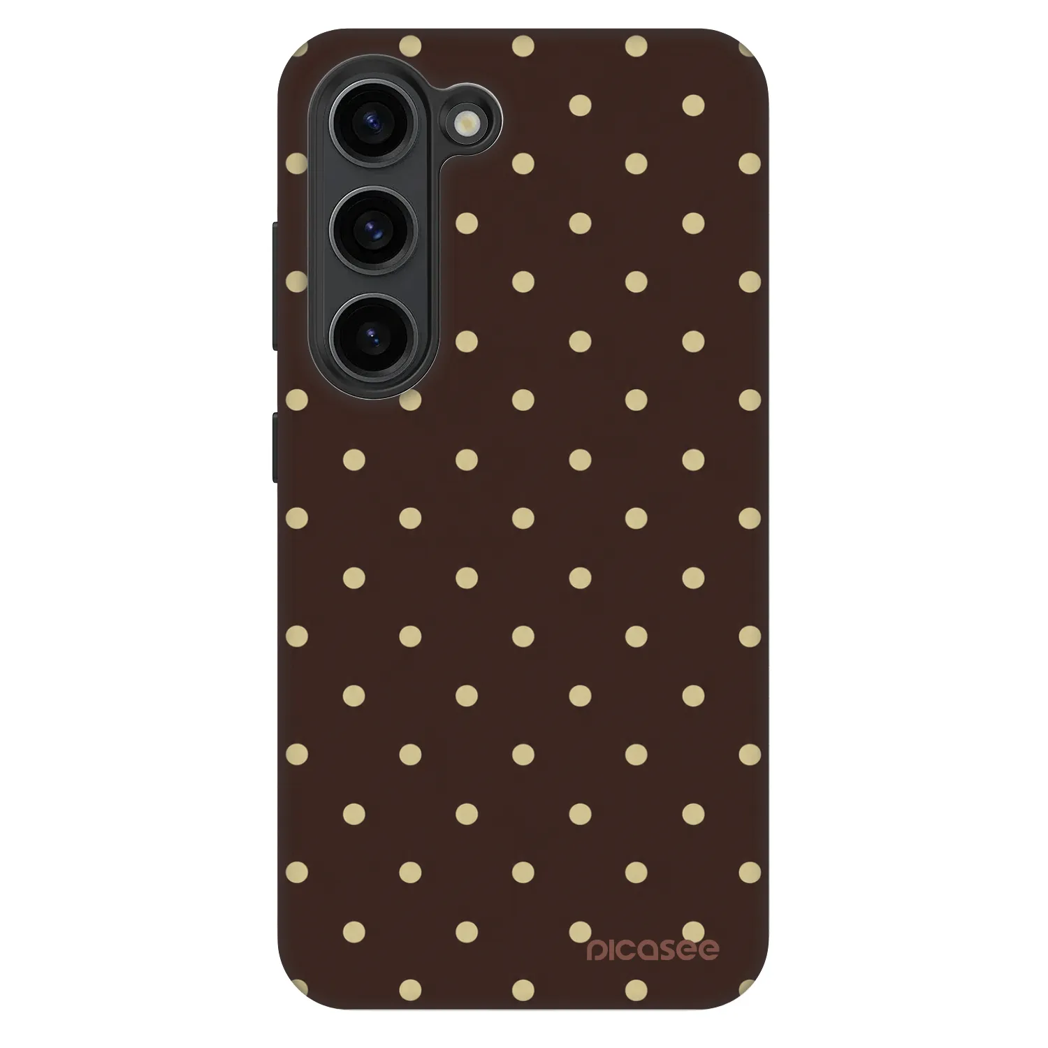 Picasee Fashion Case für Samsung Galaxy S23 5G - Vanilla Dots & Chocolate