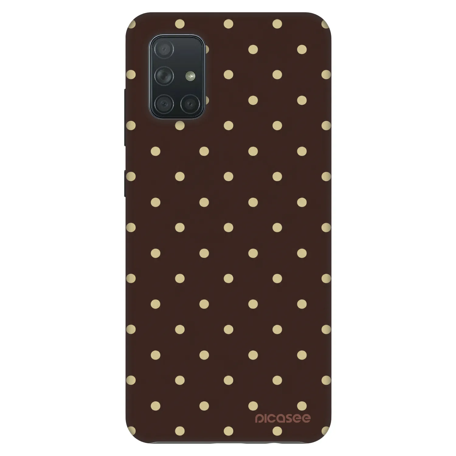 Picasee Fashion Case für Samsung Galaxy A71 A715F - Vanilla Dots & Chocolate