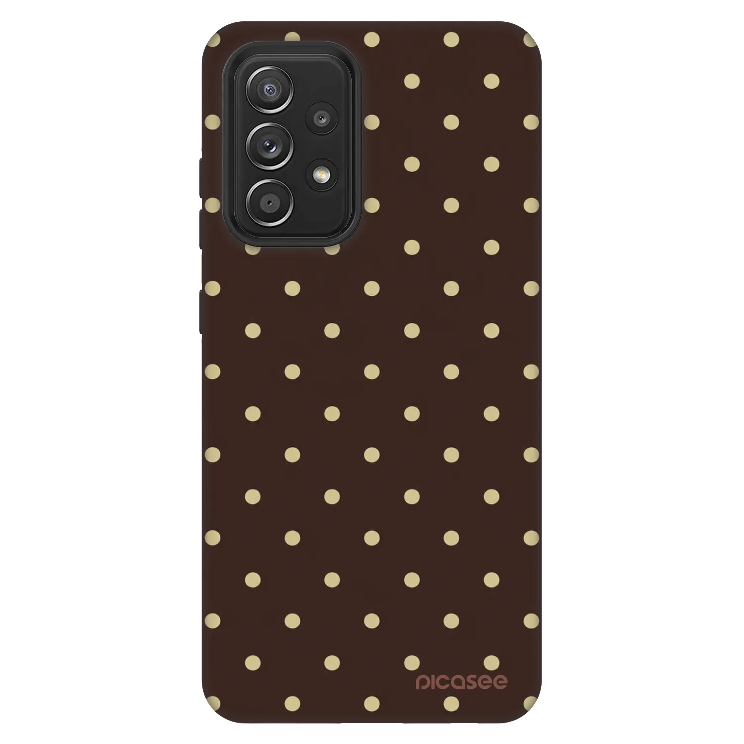 Picasee Fashion Case für Samsung Galaxy A52s 5G A528B - Vanilla Dots & Chocolate
