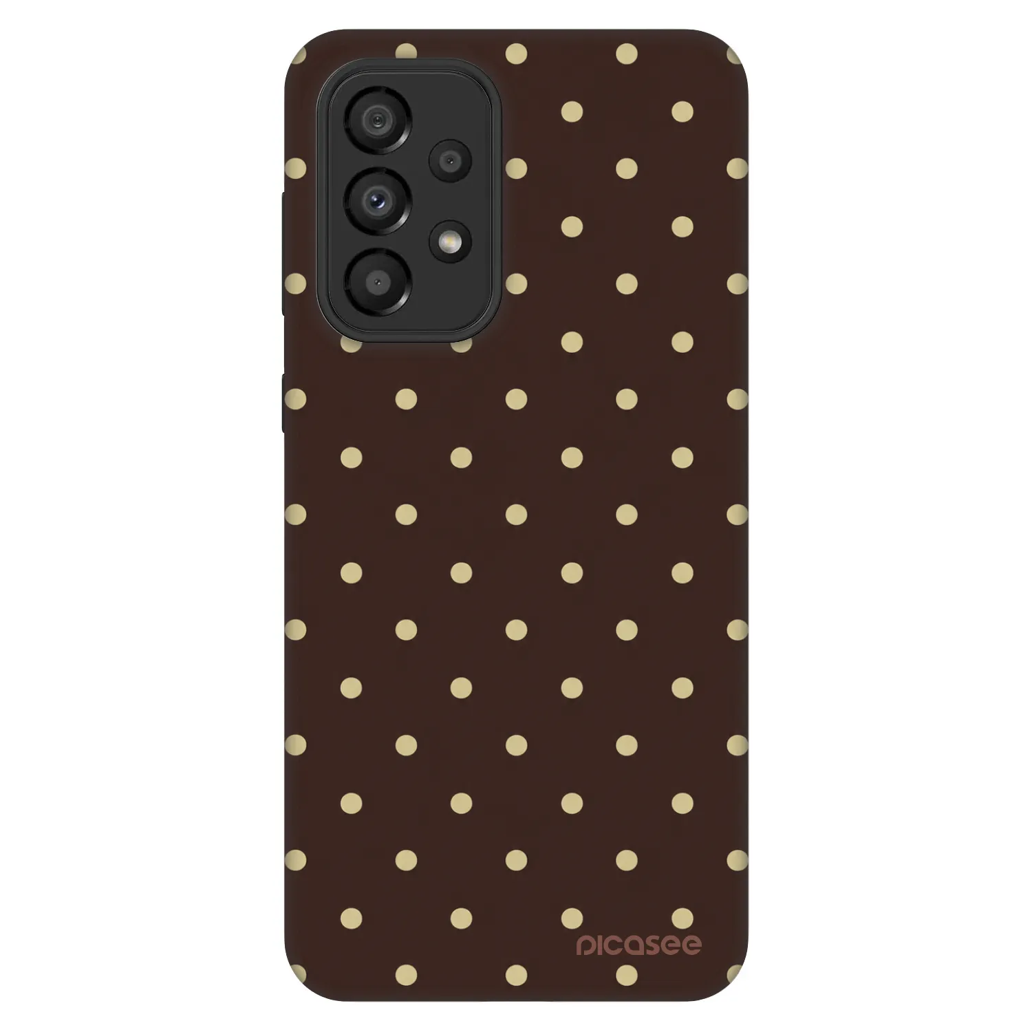 Picasee Fashion Case für Samsung Galaxy A33 5G A336 - Vanilla Dots & Chocolate