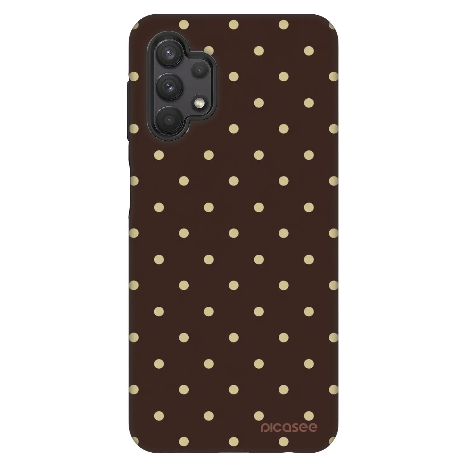 Picasee Fashion Case für Samsung Galaxy A32 5G A326B - Vanilla Dots & Chocolate