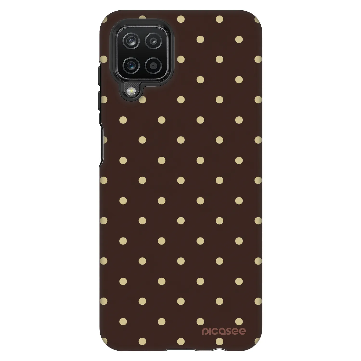 Picasee Fashion Case für Samsung Galaxy A12 A125F - Vanilla Dots & Chocolate