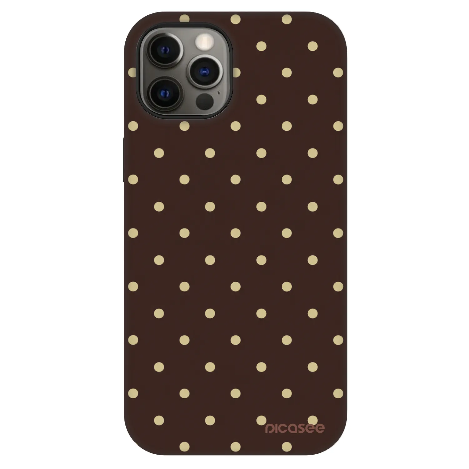 Picasee Fashion Case MagSafe für Apple iPhone 12 Pro - Vanilla Dots & Chocolate