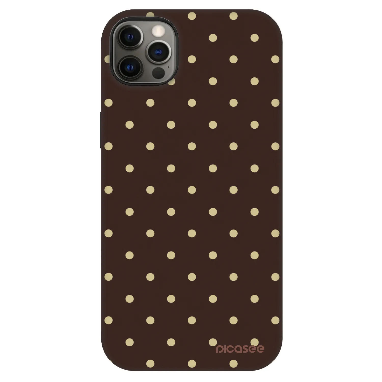 Picasee Fashion Case MagSafe für Apple iPhone 12 Pro Max - Vanilla Dots & Chocolate