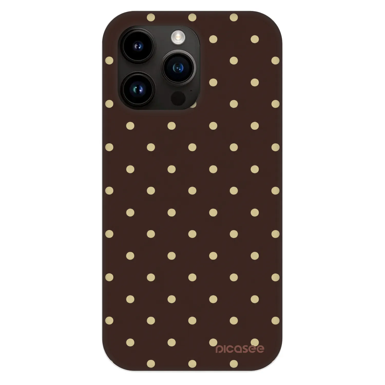 Picasee Fashion Case MagSafe für Apple iPhone 13 Pro - Vanilla Dots & Chocolate