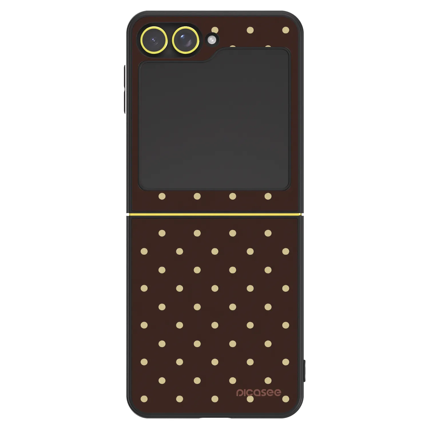 Picasee ULTIMATE CASE für Samsung Galaxy Z Flip7 FE 5G - Vanilla Dots & Chocolate