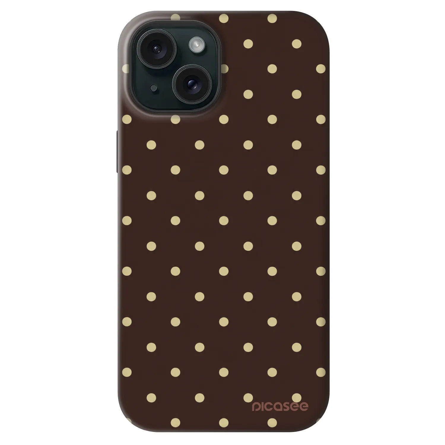 Picasee Fashion Case MagSafe für Apple iPhone 14 - Vanilla Dots & Chocolate