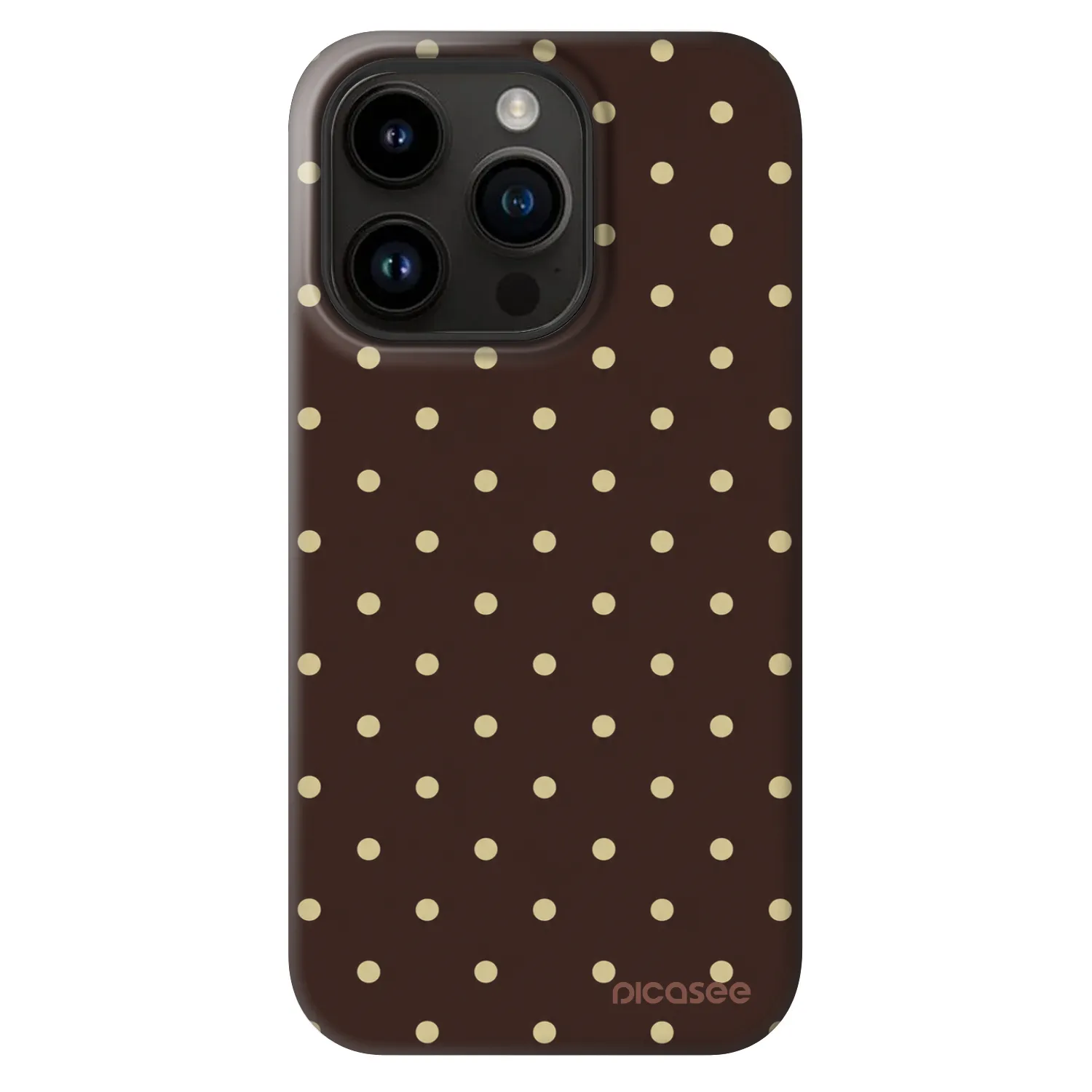 Picasee Fashion Case MagSafe für Apple iPhone 14 Pro - Vanilla Dots & Chocolate