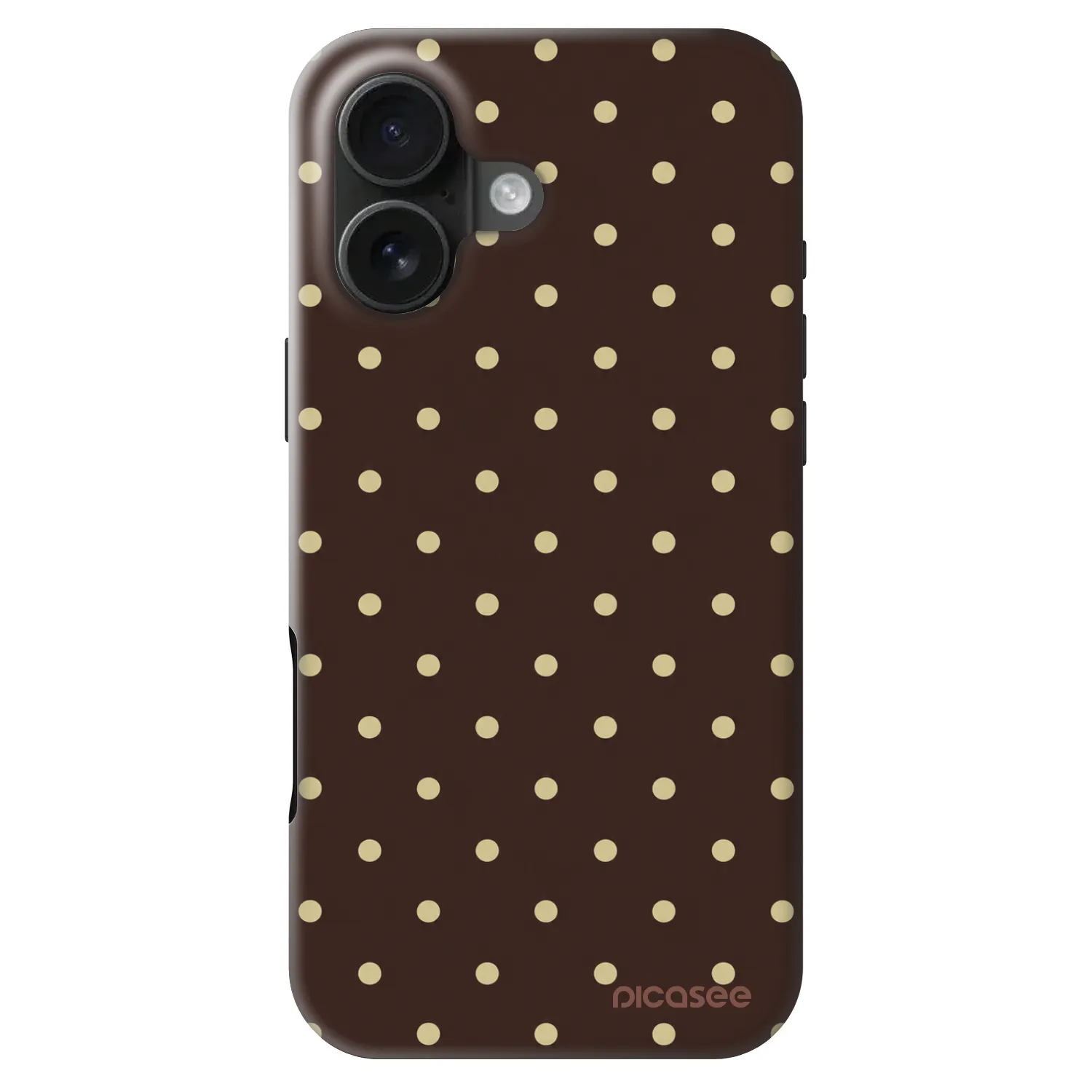 Picasee Fashion Case MagSafe für Apple iPhone 16 - Vanilla Dots & Chocolate