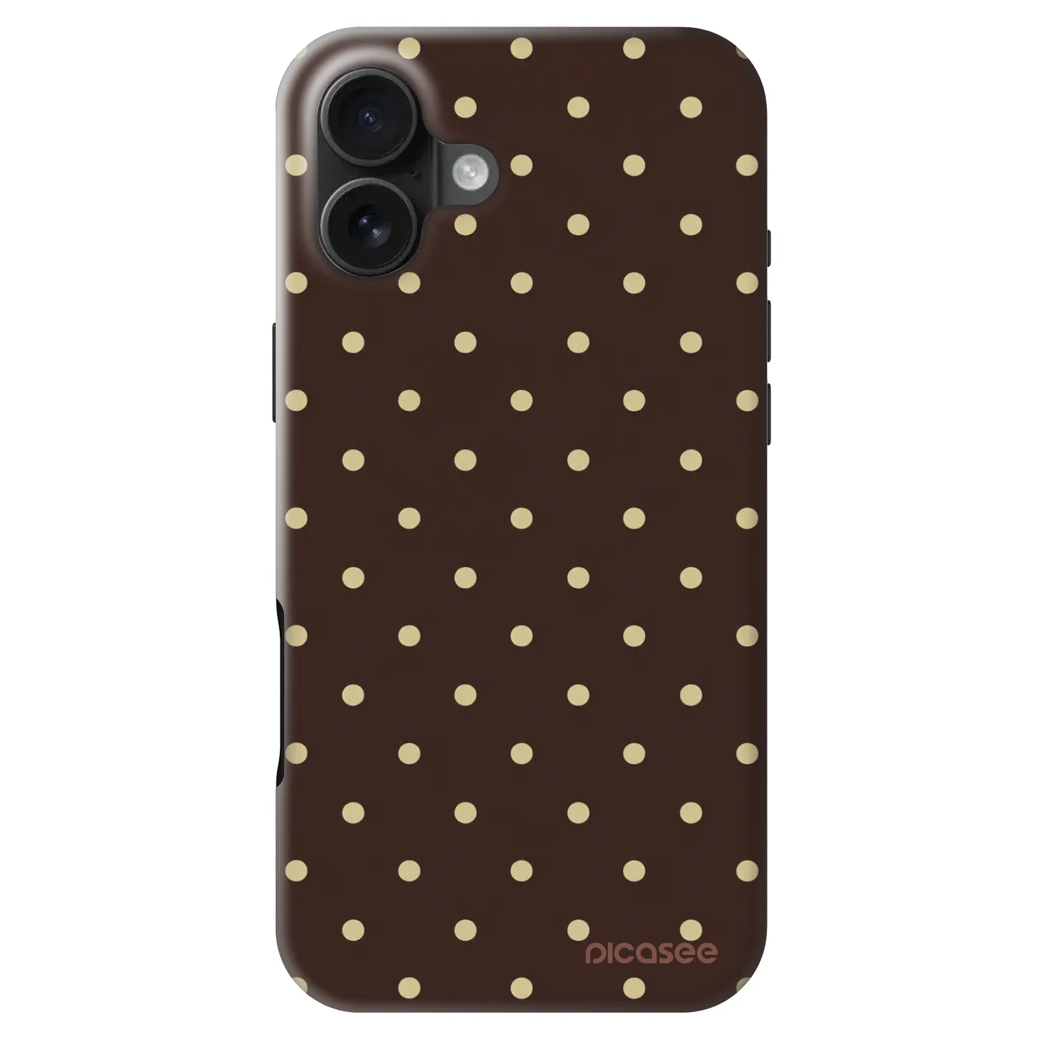 Picasee Fashion Case MagSafe für Apple iPhone 16 Plus - Vanilla Dots & Chocolate