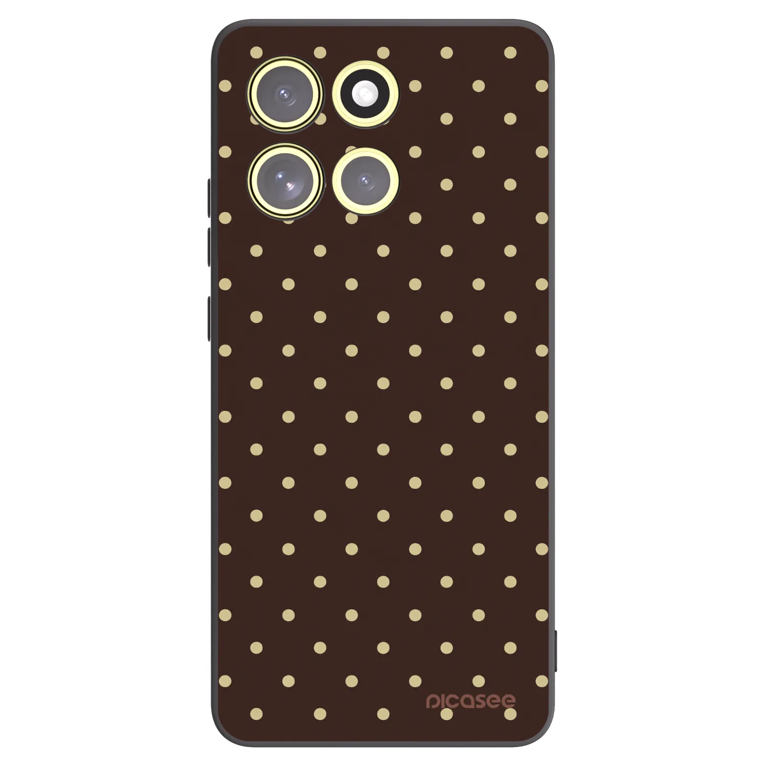 Picasee Motorola Moto G86 5G Hülle - Schwarzes Silikon - Vanilla Dots & Chocolate