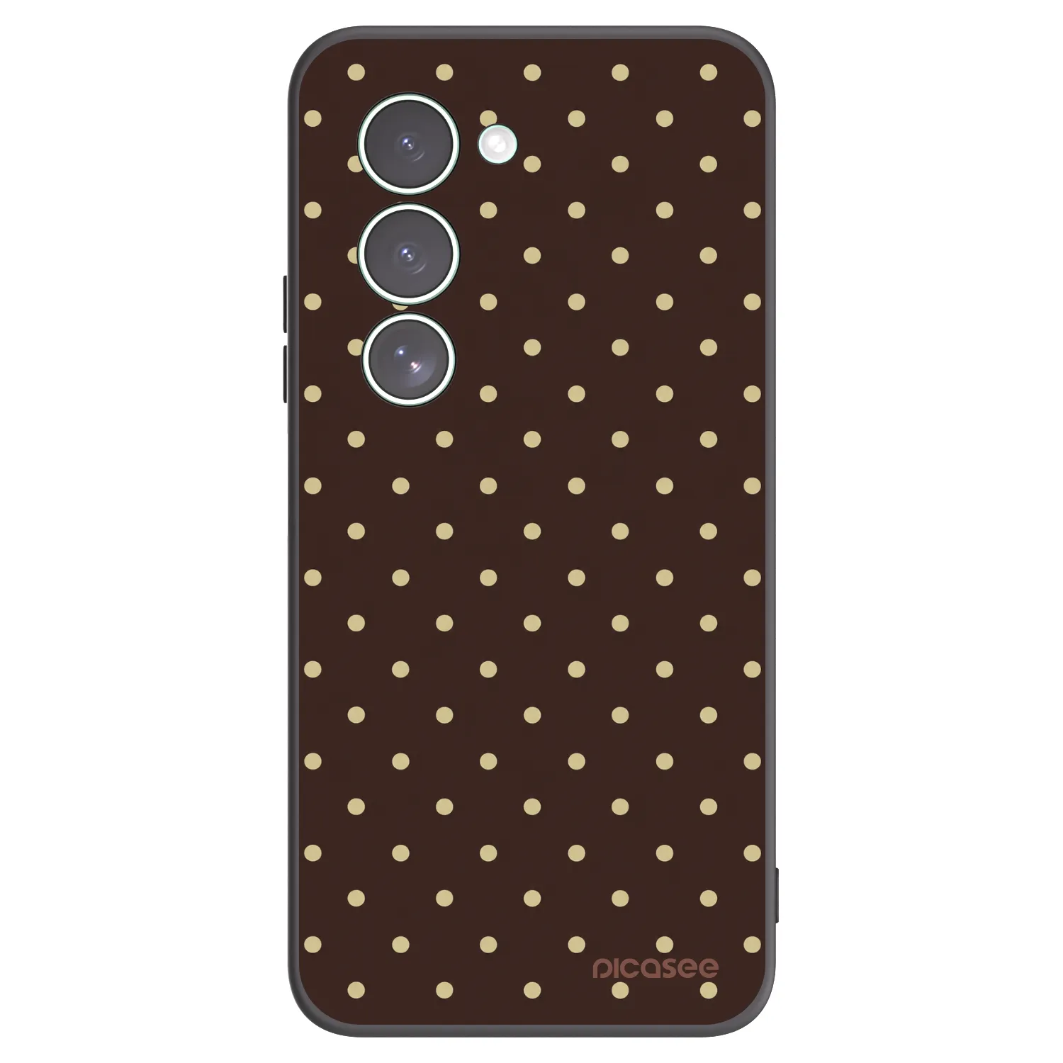 Picasee Xiaomi Redmi 15 5G Hülle - Schwarzes Silikon - Vanilla Dots & Chocolate