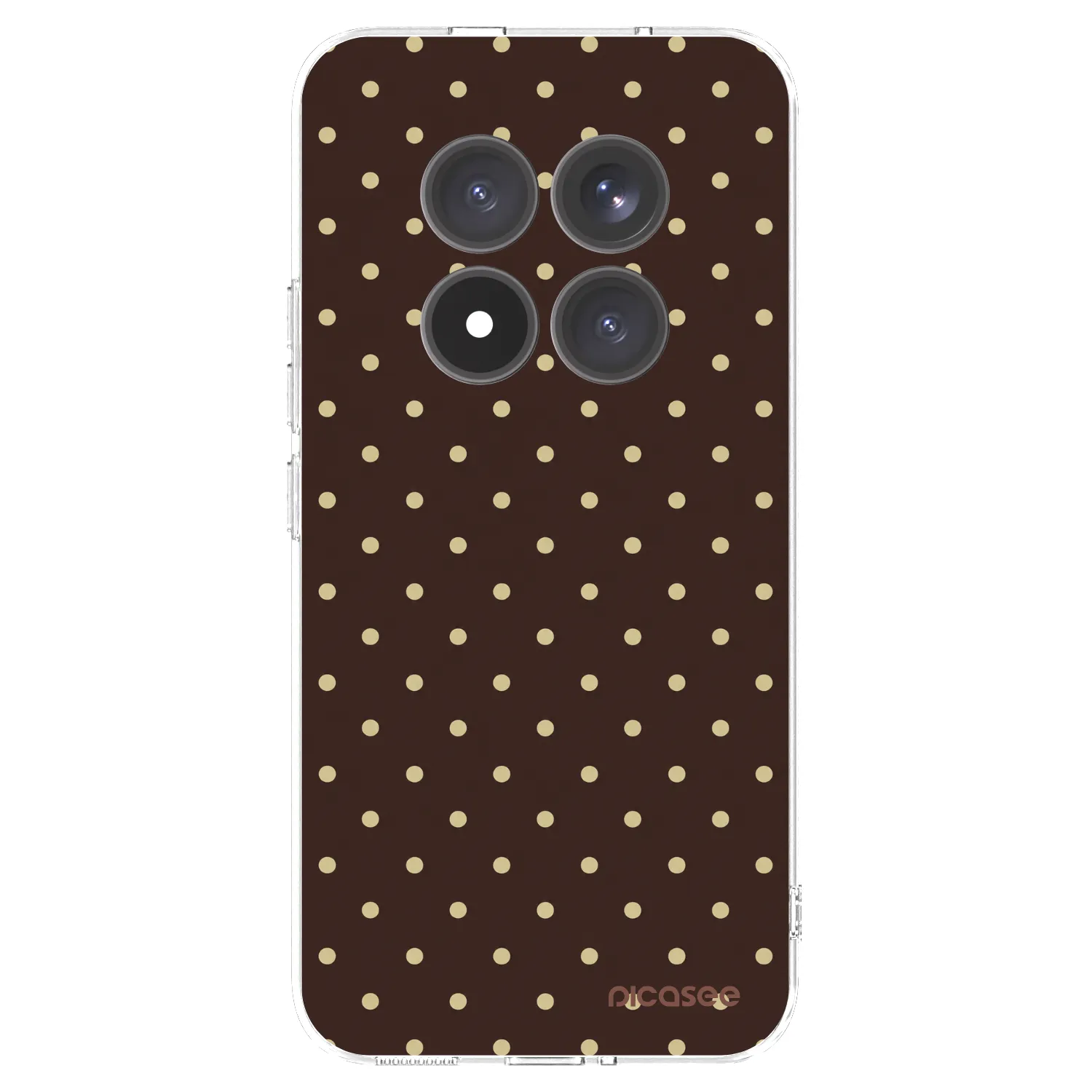 Picasee Xiaomi Redmi Note 15 Pro+ Hülle - Transparentes Silikon - Vanilla Dots & Chocolate