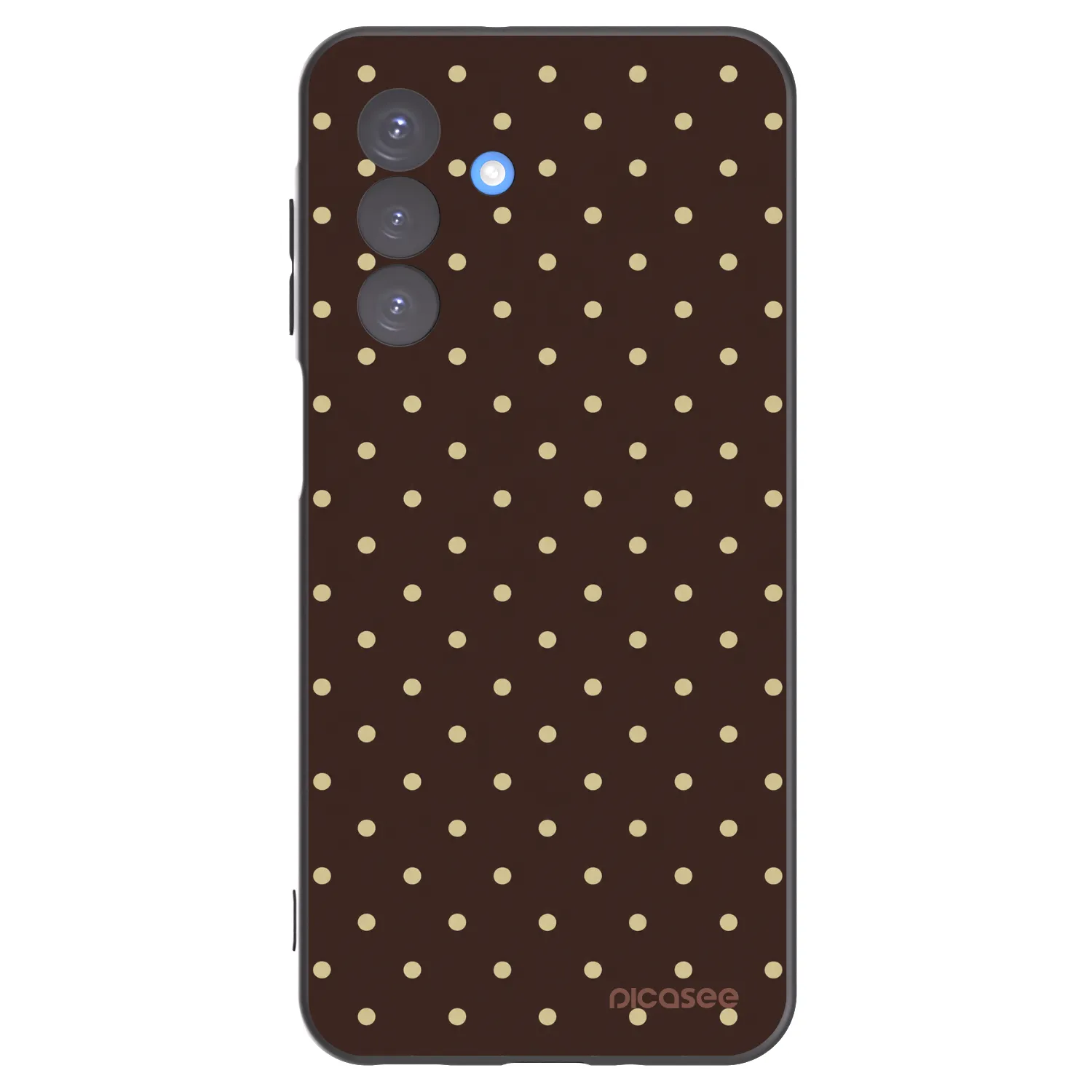 Picasee Samsung Galaxy A17 5G Hülle - Schwarzes Silikon - Vanilla Dots & Chocolate