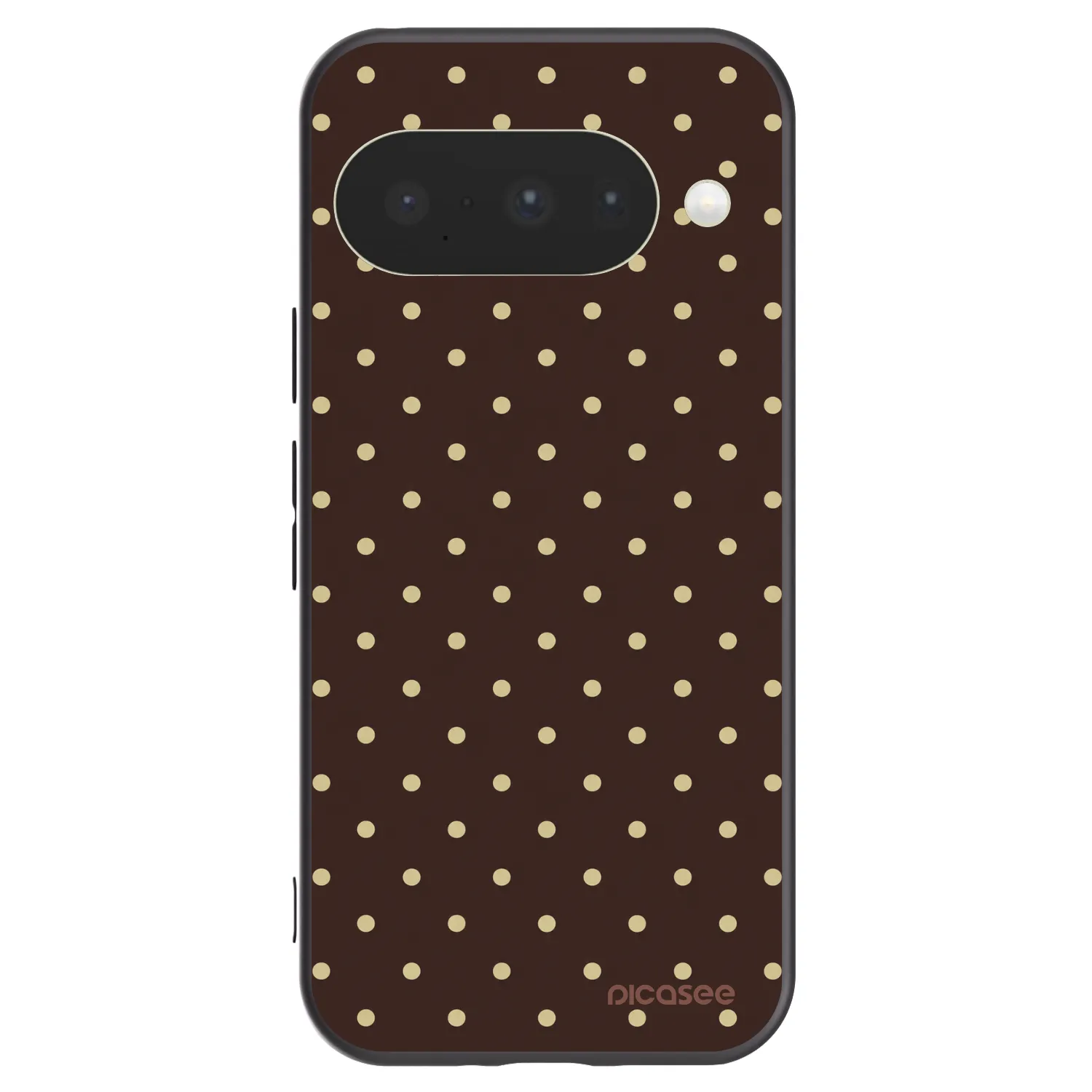 Picasee Google Pixel 10 Hülle - Schwarzes Silikon - Vanilla Dots & Chocolate