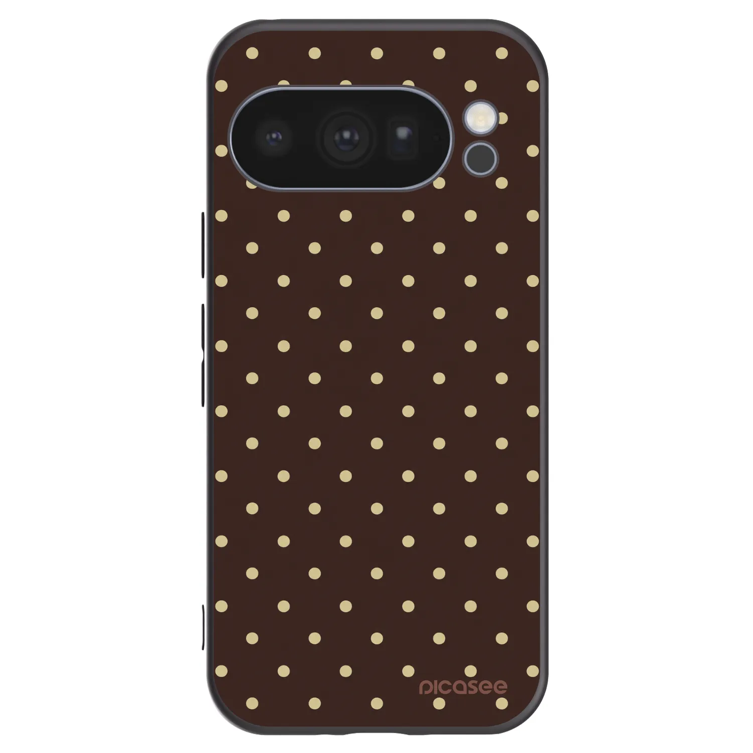 Picasee Google Pixel 10 Pro Hülle - Schwarzes Silikon - Vanilla Dots & Chocolate