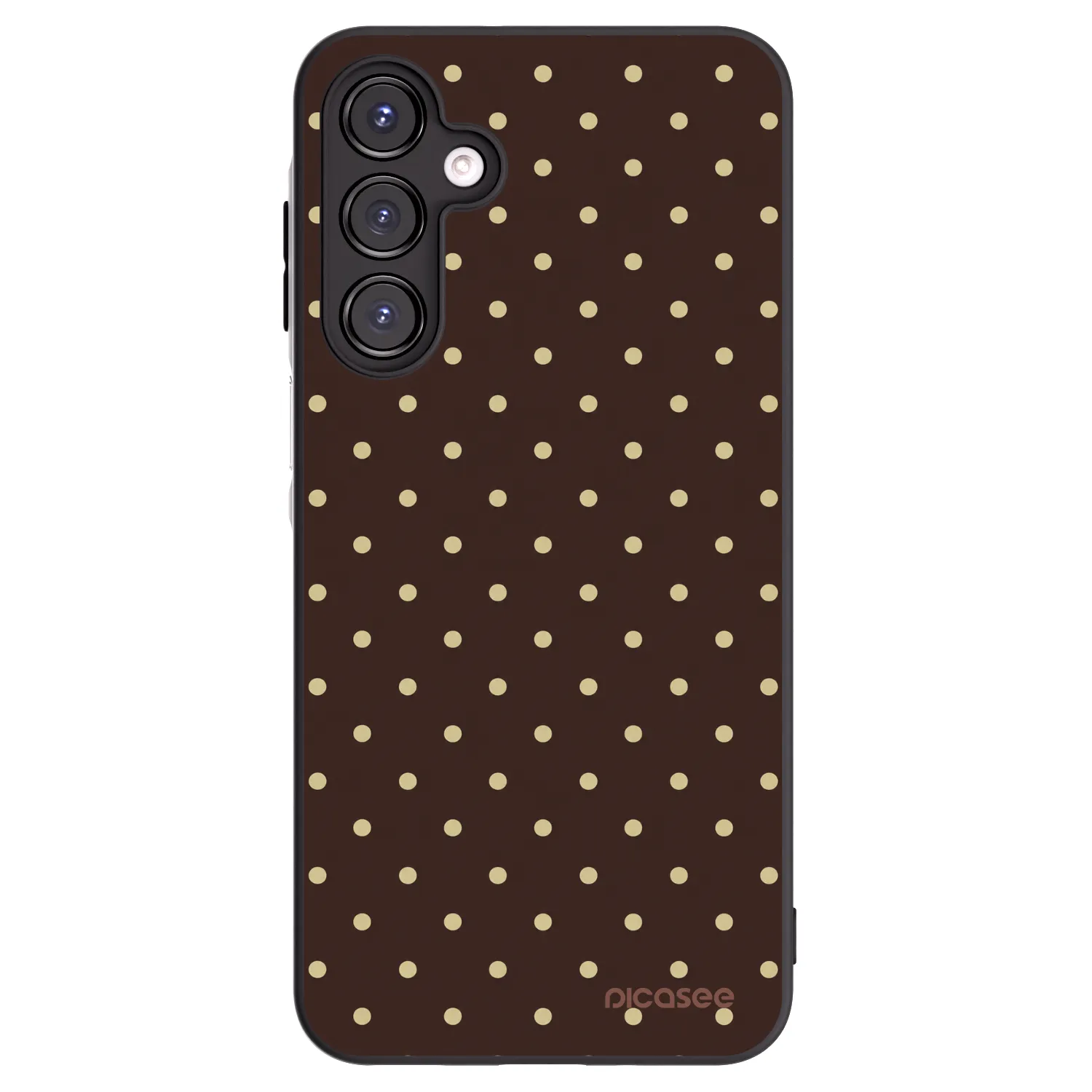 Picasee Samsung Galaxy A16 4G Hülle - Schwarzes Silikon - Vanilla Dots & Chocolate