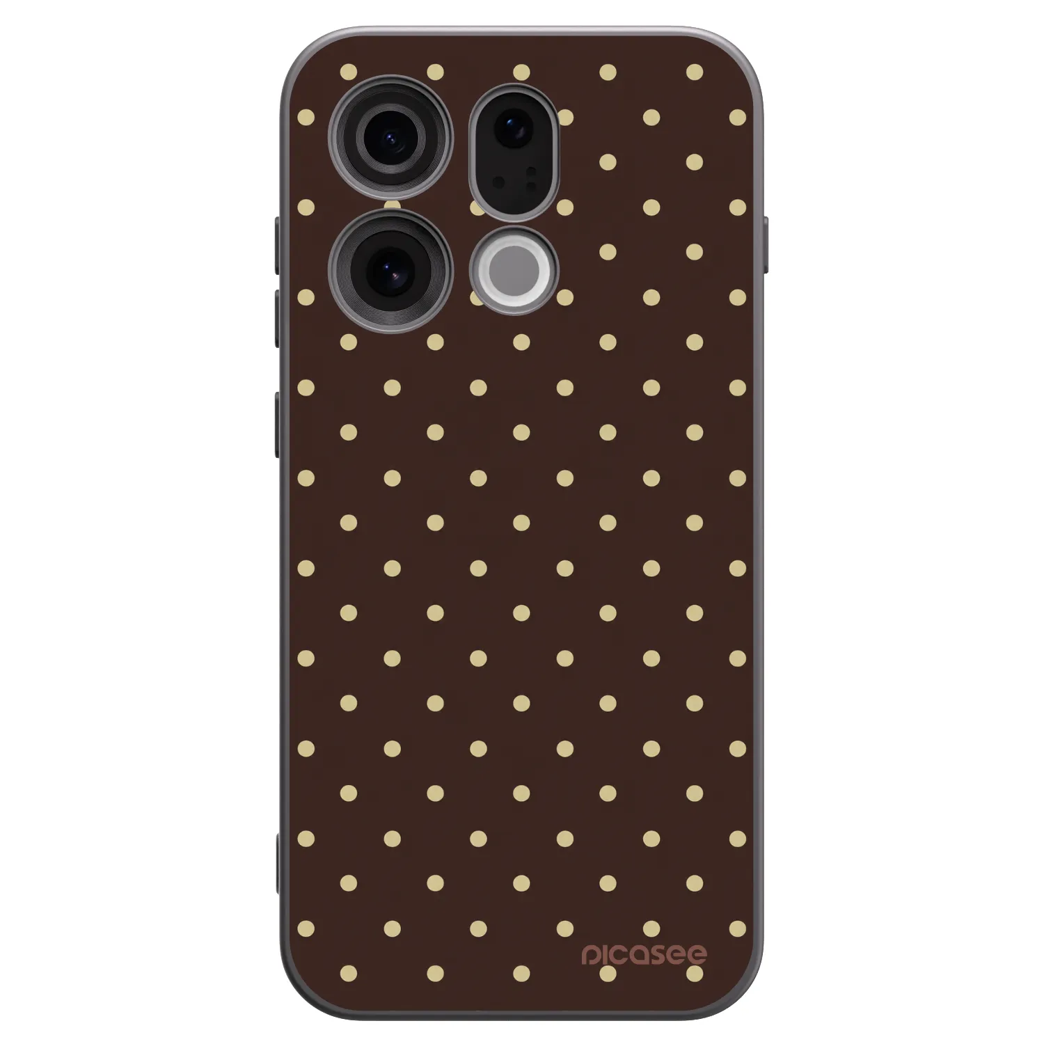Picasee OPPO Find X9 Hülle - Schwarzes Silikon - Vanilla Dots & Chocolate