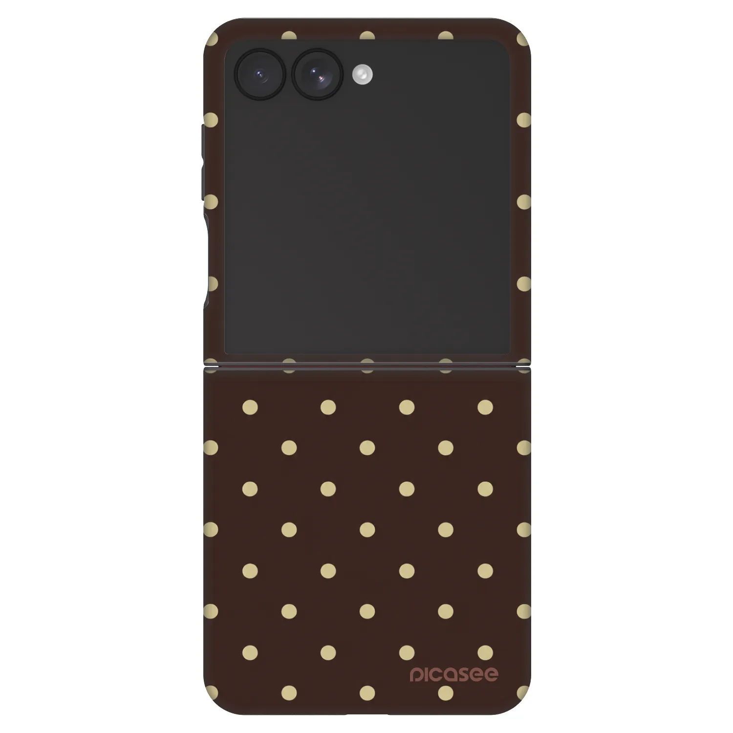 Picasee Fashion Case für Samsung Galaxy Z Flip7 5G - Vanilla Dots & Chocolate