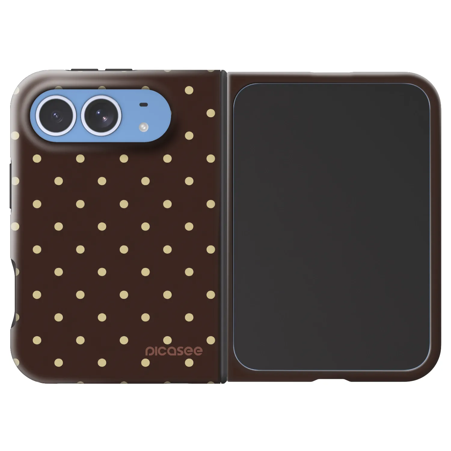 Picasee Fashion Case MagSafe für Apple iPhone Duo - Vanilla Dots & Chocolate