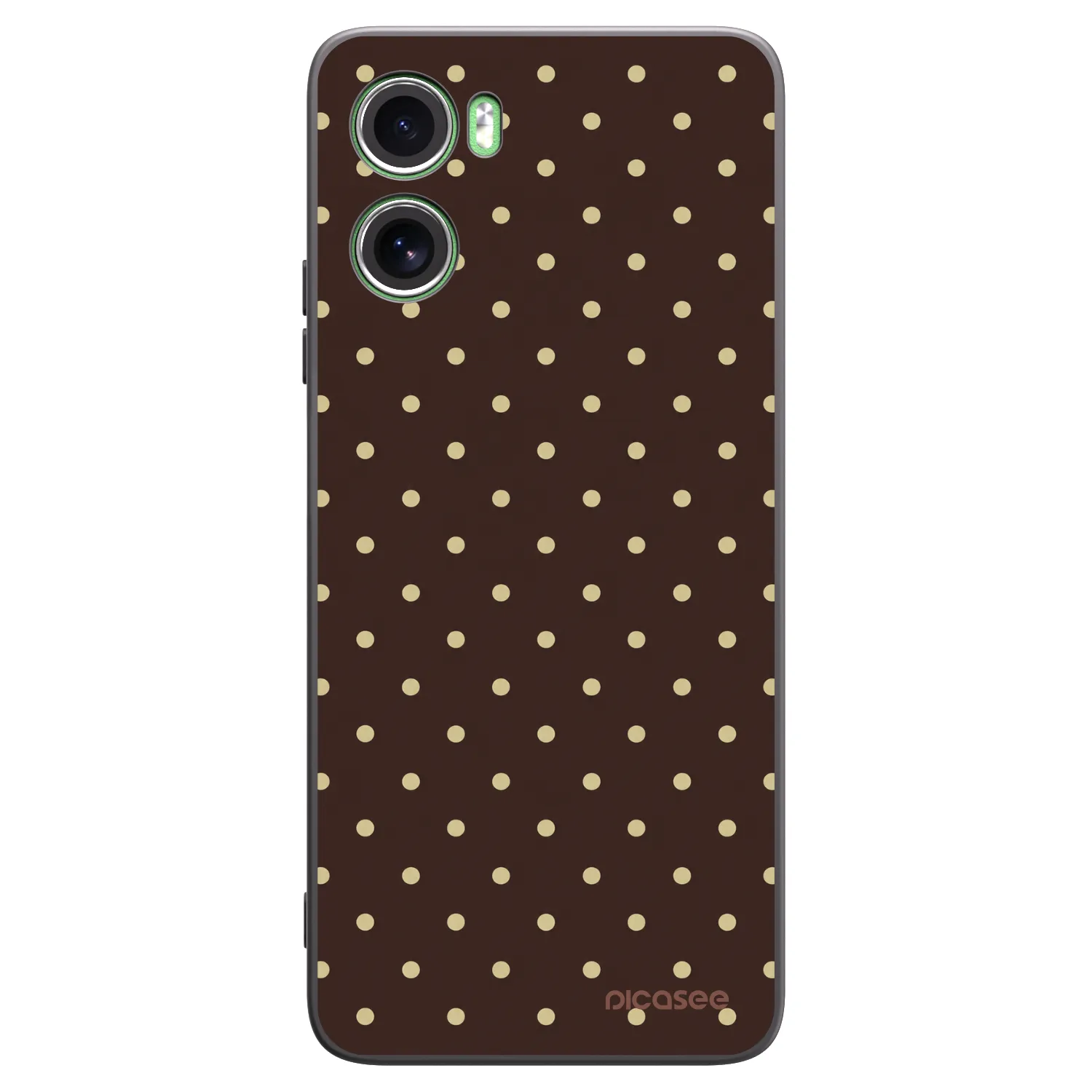 Picasee Motorola Moto G06 Hülle - Schwarzes Silikon - Vanilla Dots & Chocolate