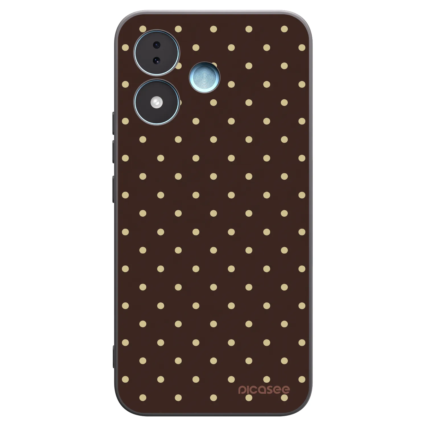 Picasee Xiaomi Redmi Note 17 5G Hülle - Schwarzes Silikon - Vanilla Dots & Chocolate