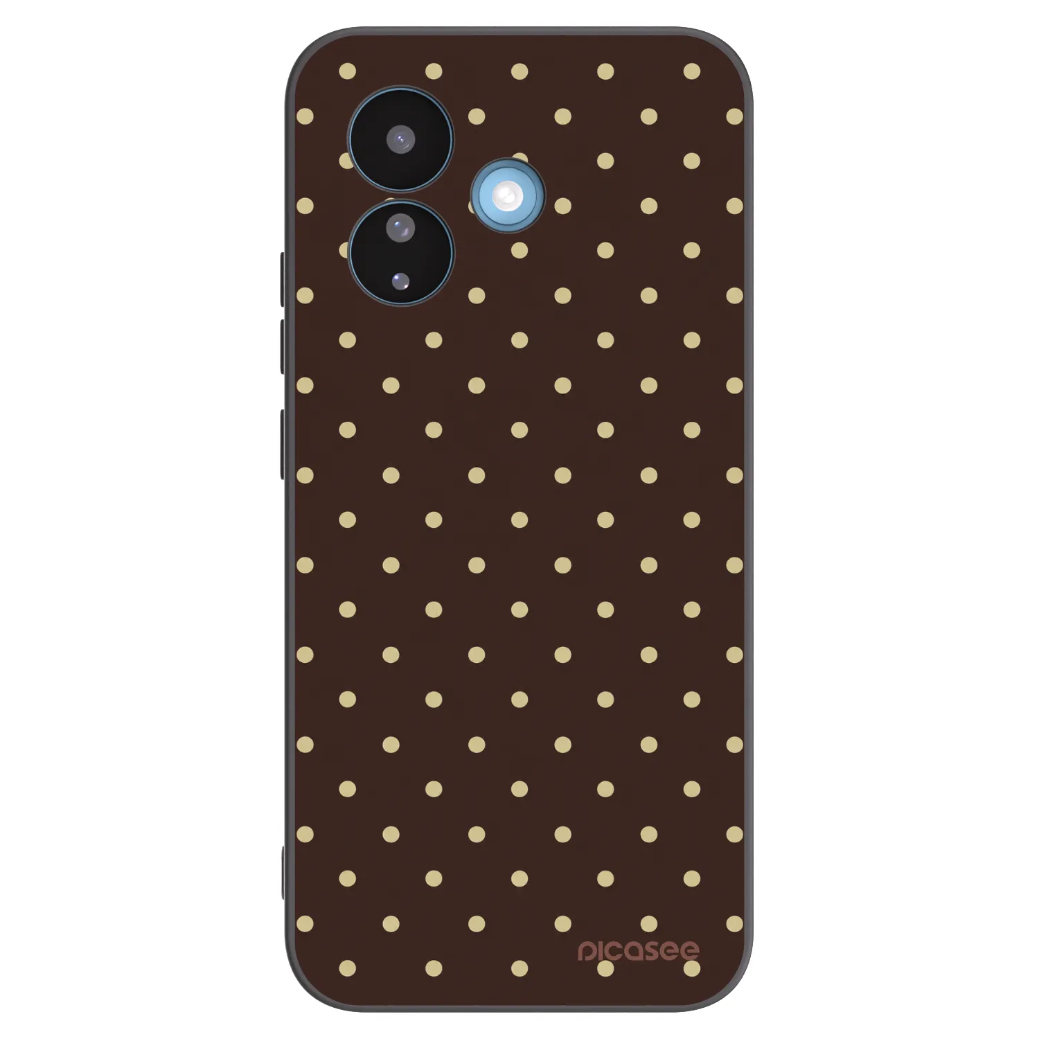 Picasee Xiaomi Redmi Note 17 Pro 5G Hülle - Schwarzes Silikon - Vanilla Dots & Chocolate