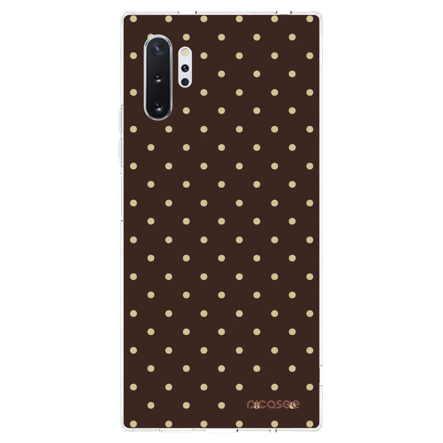 Picasee Samsung Galaxy Note 10+ N975F Hülle - Transparentes Silikon - Vanilla Dots & Chocolate