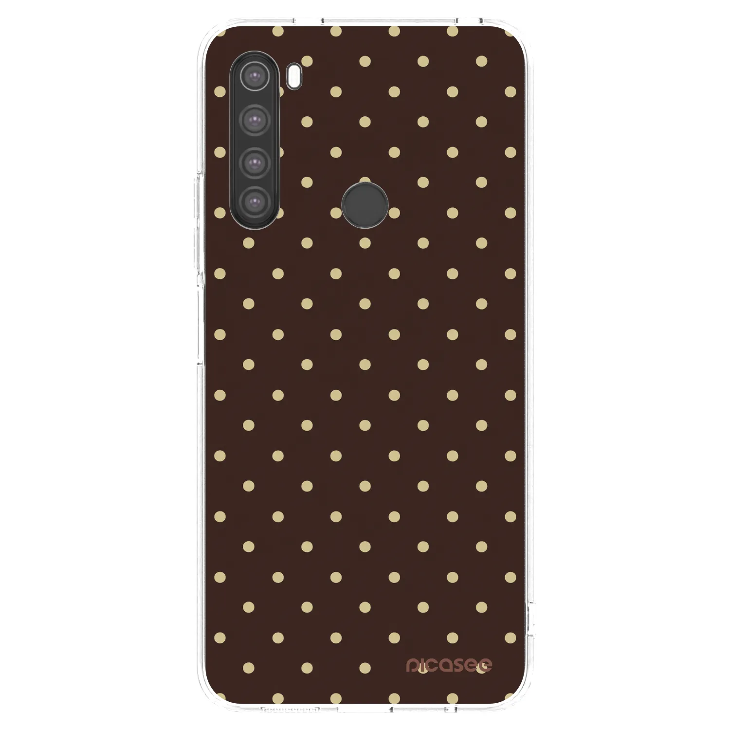 Picasee Xiaomi Redmi Note 8 Hülle - Transparentes Silikon - Vanilla Dots & Chocolate