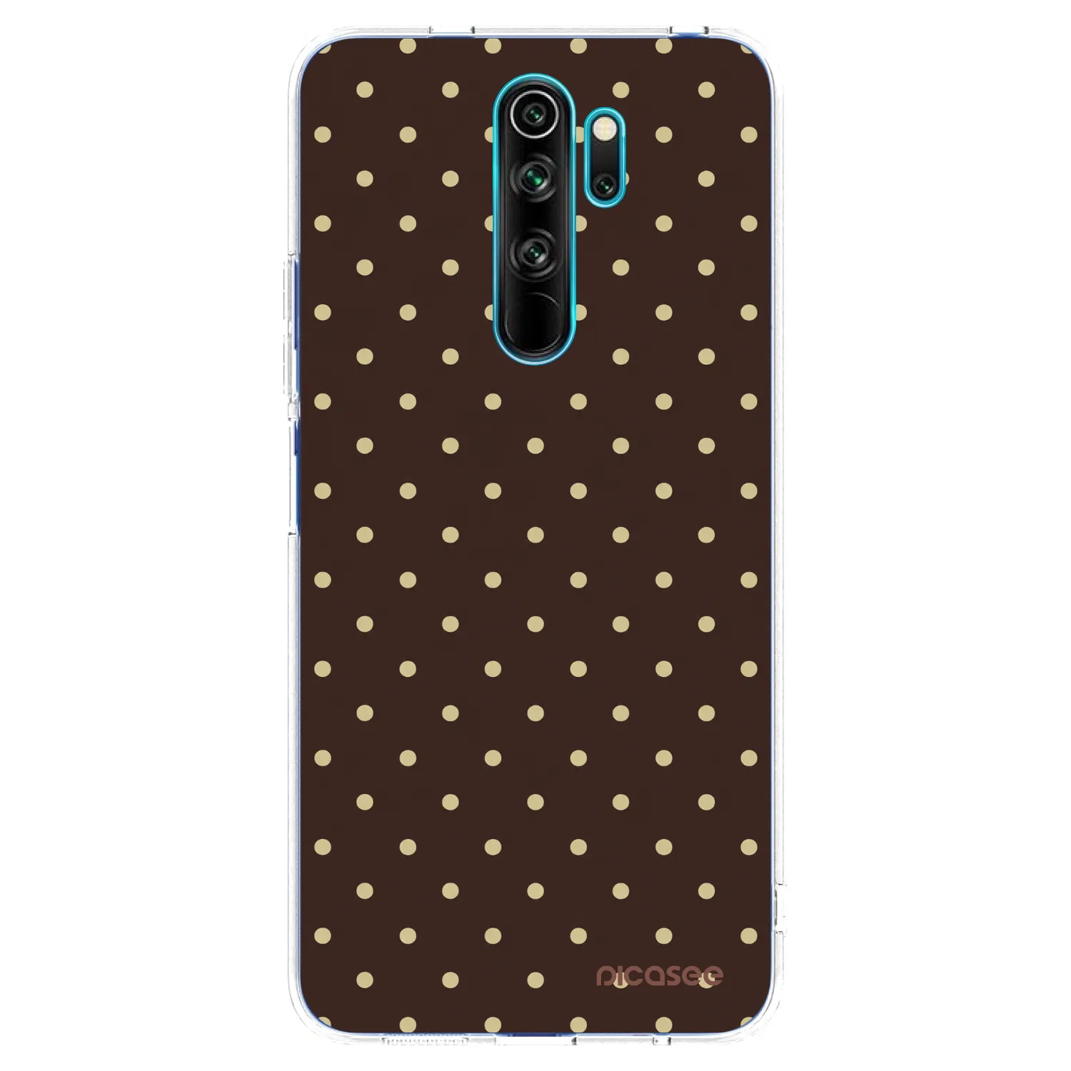 Picasee Xiaomi Redmi Note 8 Pro Hülle - Transparentes Silikon - Vanilla Dots & Chocolate