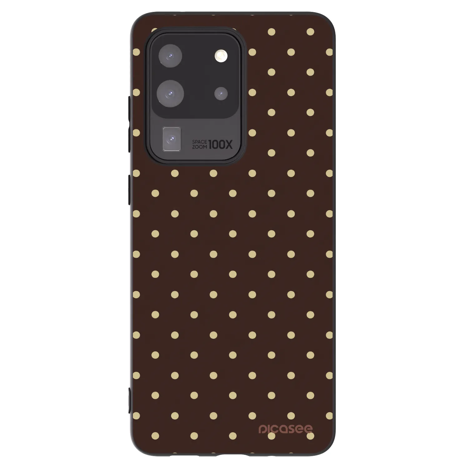 Picasee Samsung Galaxy S20 Ultra 5G G988F Hülle - Schwarzes Silikon - Vanilla Dots & Chocolate