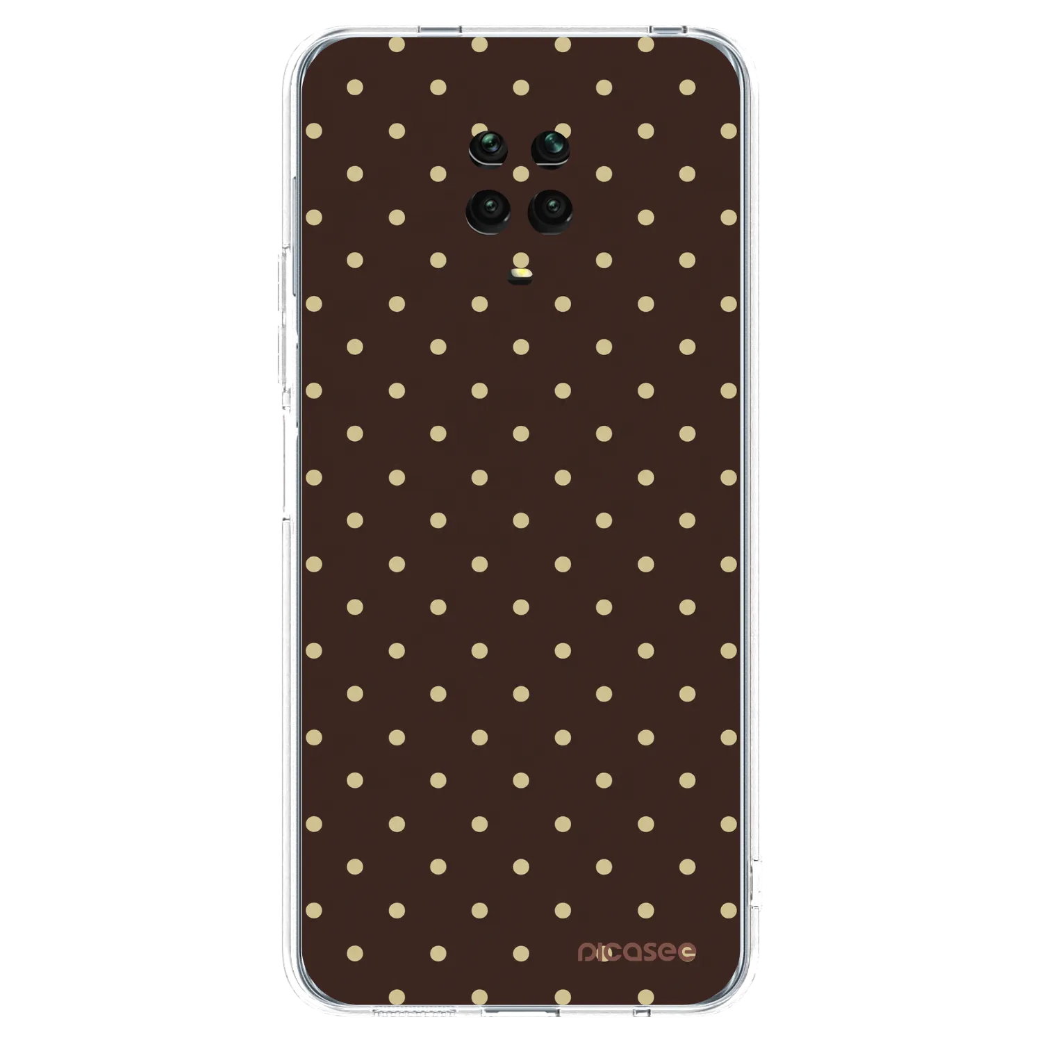 Picasee Xiaomi Redmi Note 9S Hülle - Transparentes Silikon - Vanilla Dots & Chocolate