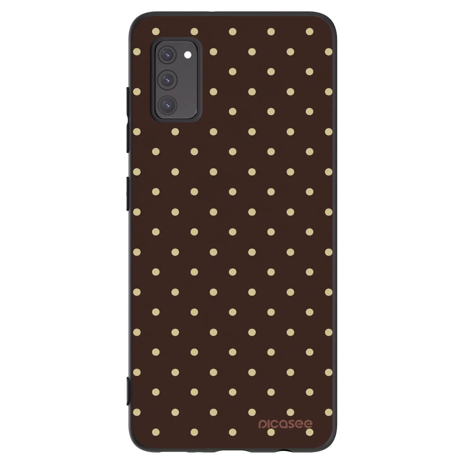 Picasee Samsung Galaxy A41 A415F Hülle - Schwarzes Silikon - Vanilla Dots & Chocolate