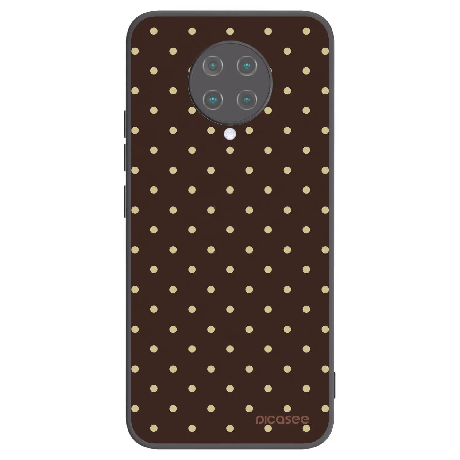Picasee Xiaomi Poco F2 Pro Hülle - Schwarzes Silikon - Vanilla Dots & Chocolate