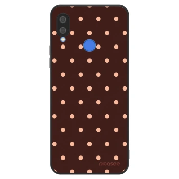 Hülle für Huawei Nova 3 - Peach Dots & Chocolate