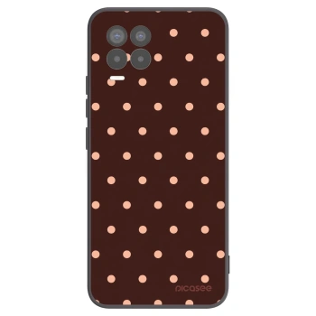 Hülle für Realme 8 4G - Peach Dots & Chocolate