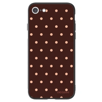 Picasee ULTIMATE CASE für Apple iPhone SE 2020 - Peach Dots & Chocolate