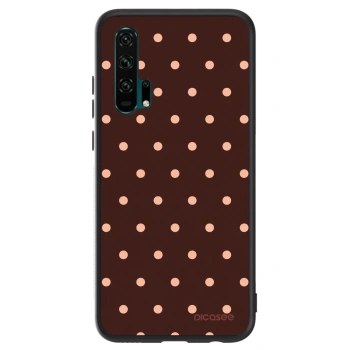 Hülle für Honor 20 Pro - Peach Dots & Chocolate